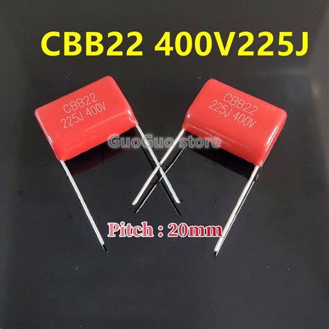 10pcs CBB Capacitor CBB22 225J 400V 2 2uF CBB21 225J400V 400V225J