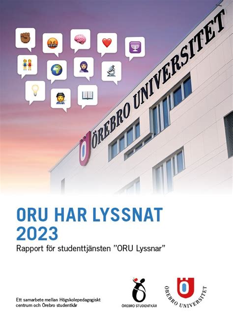 Oru Har Lyssnat Nyhetsarkiv Örebro Universitet