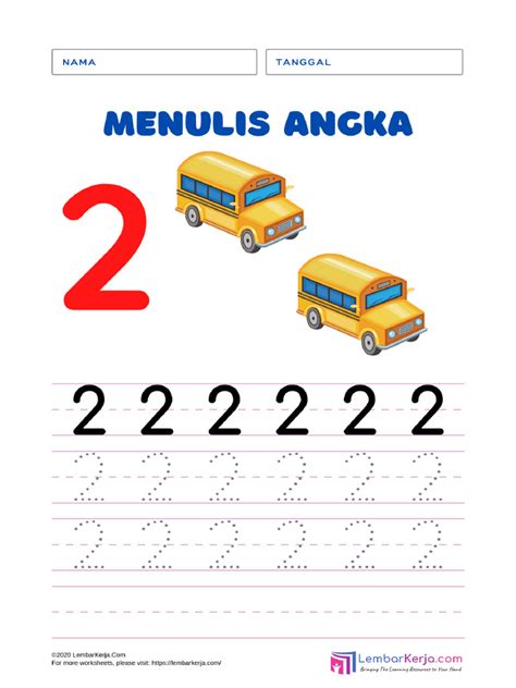 Menulis Angka 2 Pdf