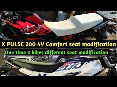 X PULSE 200 4V Seat Modification One Time Two Bikes Different Seat