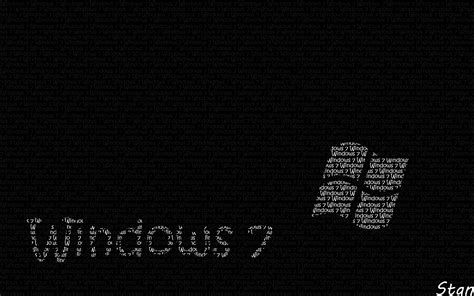 Windows 7 Black Wallpapers - Wallpaper Cave