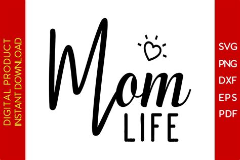 Mom Life Svg Shirt Design Cutting File Graphic By Creative Design