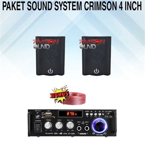 Jual Paket Sound System Speaker Inch Paket Sound Cafe Dan Restoran