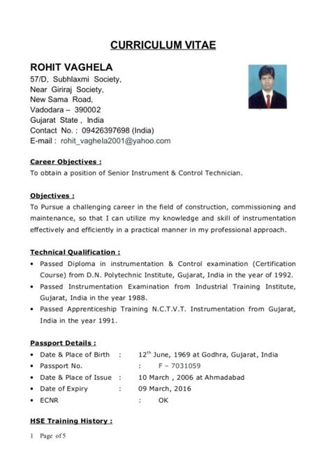 Resume Format For Diploma Civil Engineer Fresher Pdf Resume Of Riset