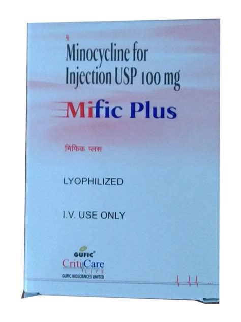 Mific Plus Mg Minocycline Injection At Rs Box In Kanpur Id