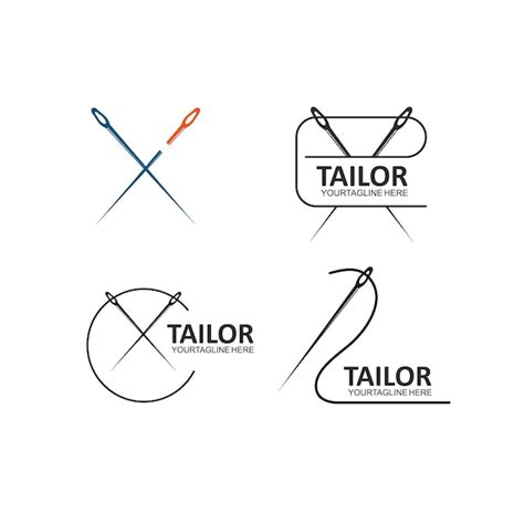 Premium Vector Tailor Needle Icon Vector Illustration Design Template