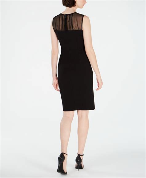 Calvin Klein Petite Illusion Yoke Sheath Dress Macys