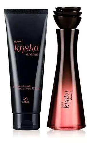 Kit Perfume Kriska Drama 100ml Jabon Corporal Natura Cuotas sin interés