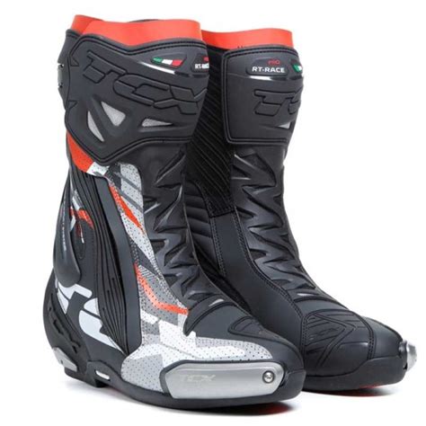 Botas Moto Tcx Rt Race Pro Air Negro Rojo