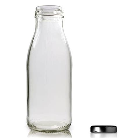 Ml Clear Glass Juice Bottle Twist Off Lid Ampulla Packaging