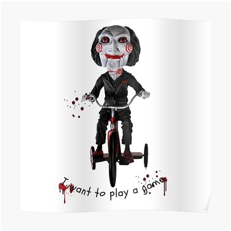 SAW Jigsaw I Want To Play A Game Poster For Sale By OnSale