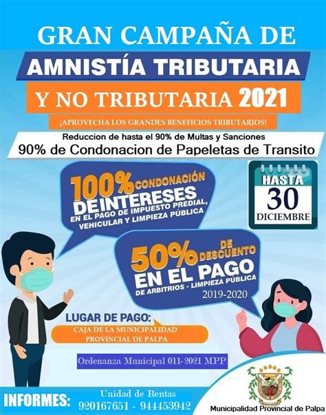 Amnistia Tributaria Campa As Municipalidad Provincial De Palpa