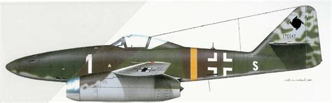 Asisbiz Messerschmitt Me 262A1a 3 EJG2 Yellow 1 WNr 170047 Innsbruck