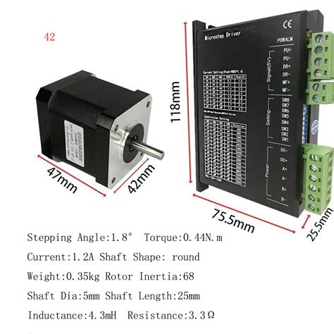 Degree Mm Nema Phase A Nm Hybrid Stepper Motor For