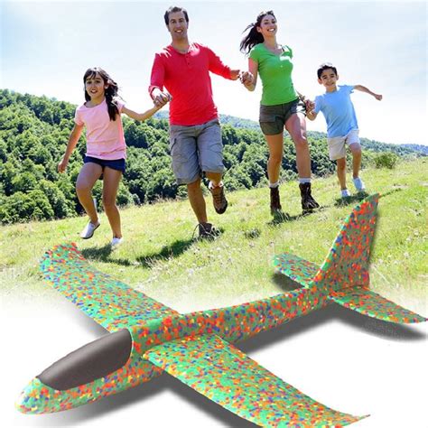 Coloris 36 CM Vert Grand Planeur Volant En Mousse Pour Enfants Jouet