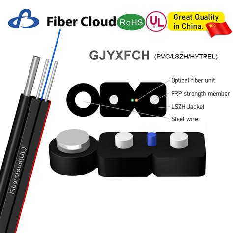 Single Core Single Mode Ul Ofnr Ftth G A Gjyxfch Self Supporting Bow