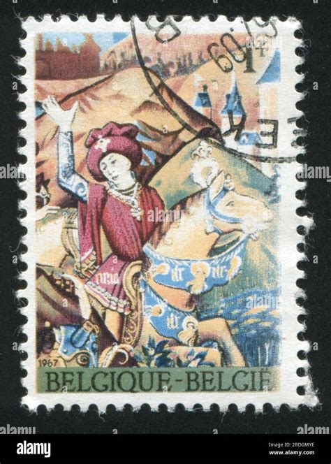 BELGIUM CIRCA 1967 Stamp Printed By Belgium Shows Caesar Crossing