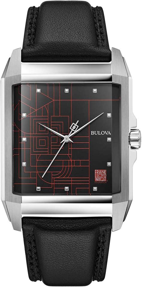 Bulova Frank Lloyd Wright December Gifts A O Inoxid Vel Ponteiros