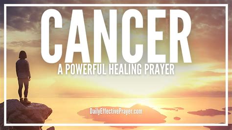 Prayer For Healing Cancer Healing Prayer For Cancer Youtube