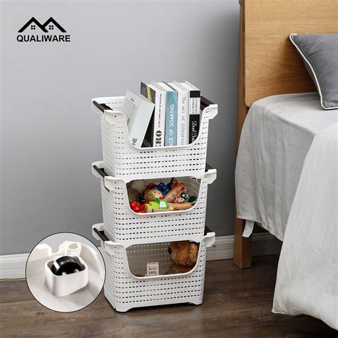 Tier Vegetable Fruit Storage Basket Kitchen Stacking Stackable Unit