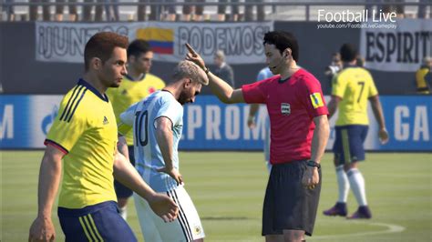 Argentina Vs Colombia Fifa World Cup Russia 2018 Qualifiers Pes 2017 Gameplay Pc Youtube