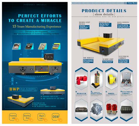 Battery Operated Flatbed Trolley Perfect Electric Transfer Cart