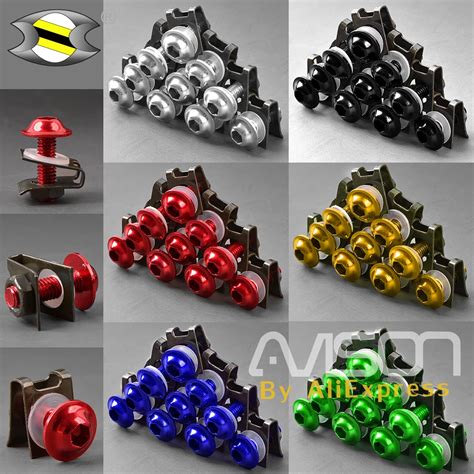 Motorcycle Bolts Screw M X Mm Universal Fairing Body Car Aliexpress