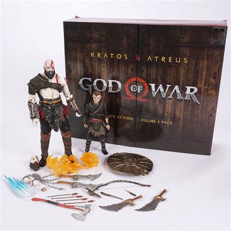 NECA Classic Game Ultimate God Of War Action Figure Kratos Atreus Ghost