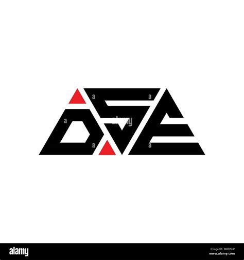 DSE triangle letter logo design with triangle shape. DSE triangle logo ...