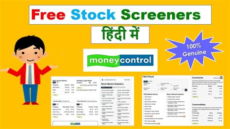 How To Use Moneycontrol Screener Free Stock Screener Intraday Stock Screener Youtube