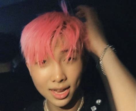 Pink Hair Namjoon Pink Hair Namjoon Kim Namjoon