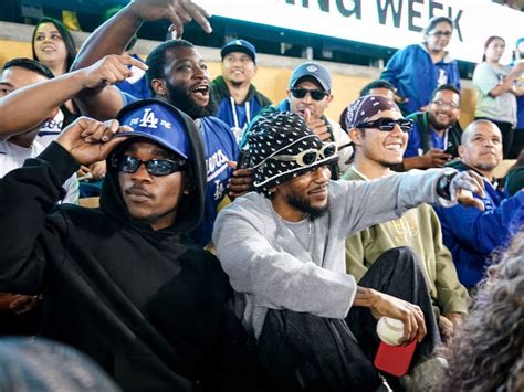 Kendrick Lamar Sits With Normies At Dodger Game After Album Announcement