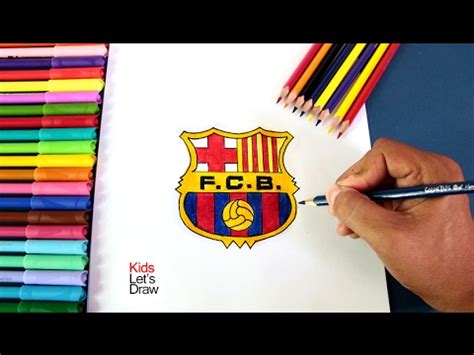 Cómo dibujar el escudo del FC Barcelona How to Draw the FC Barcelona