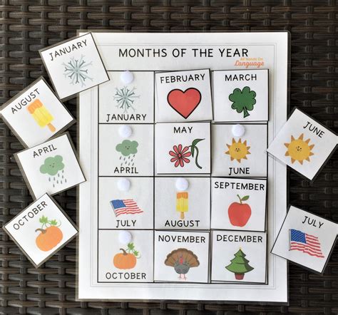 Months Of The Year Activities