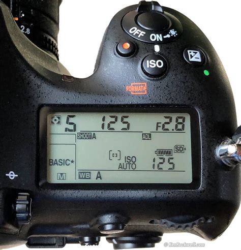 Nikon D850 Top Lcd Display