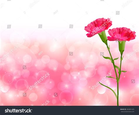 Mothers Day Carnation Flower Background Stock Vector Royalty Free