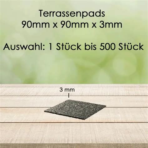 TERRASSENPAD PADS UNTERLAGE Terrassenpads Gummigranulat EUR 4 05