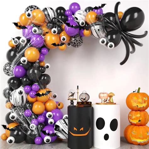 Amazon Pcs Halloween Balloon Arch Kit Diy Hallowen Party