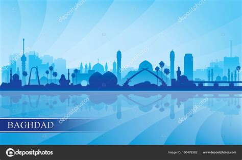 Baghdad city skyline silhouette background Stock Vector Image by ©ray ...