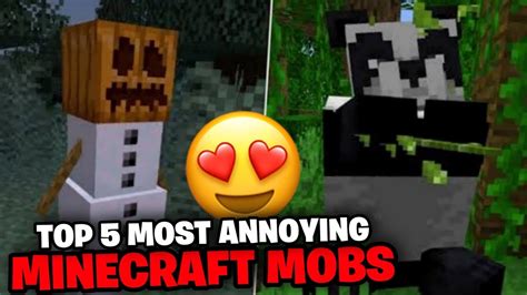 TOP 5 MOST ANNOYING MINECRAFT MOBS IN 2023 1080P HD YouTube