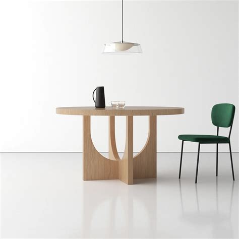 modern round kitchen table with arched base unique contemporary ...