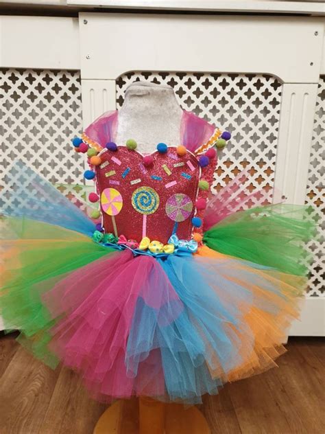 Bright Candyland Tutu Dress Carnival Theme Dress Candyland Etsy