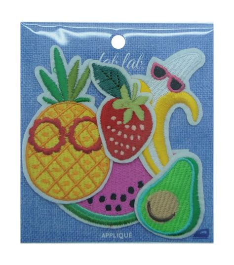 Fab Lab Wearables 5ct Assorted Fruit Iron On Patches Joann Iron On Applique Joanns Fabric