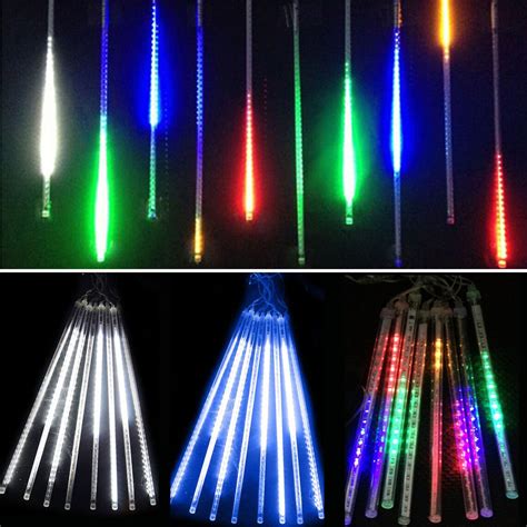 Cm Pcs Led Meteor Shower Light Outdoor Waterproof Meteor Etsy