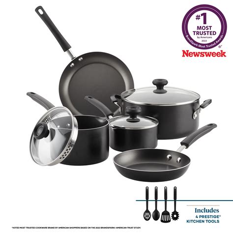 Farberware 12 Piece Easy Clean Nonstick Pots And Pans Cookware Set