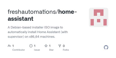 Github Freshautomationshome Assistant A Debian Based Installer Iso Image To Automatically