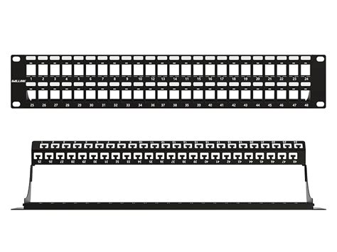 Iwillink 12 Port Blank Keystone Patch Panel With 6 Pack Blank