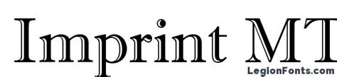 Imprint Mt Shadow Font Download Free Legionfonts