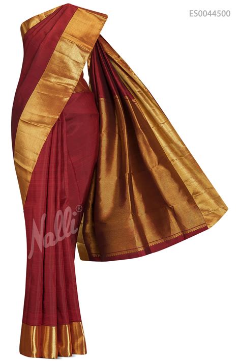 Maroon Kanchipuram Silk Saree Saree Nalli Sarees Silk Sarees