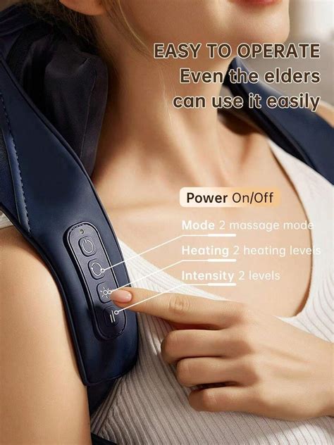 1800mah Rechargeable Shoulder And Neck Massager With Heating Function For